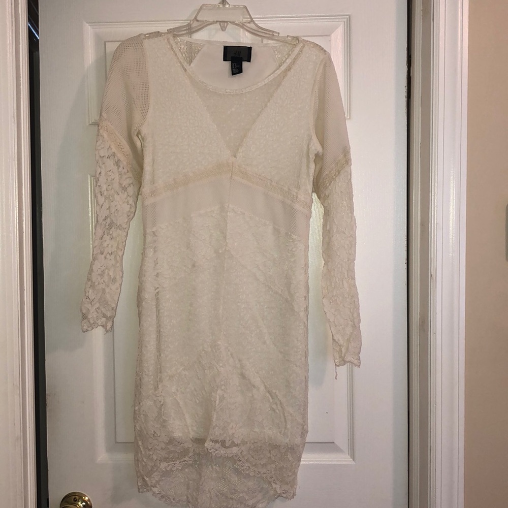 White lace dress